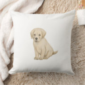 Coussin Croquis adorable de chiot labrador (Couverture)