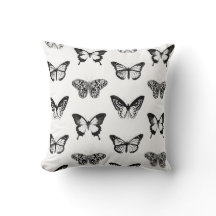 Croquis de papillon, noir et blanc