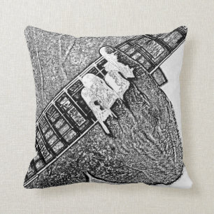 Coussin Croquis de rongement de guerre biologique de