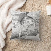 Coussin Croquis de skateboard (Couverture)