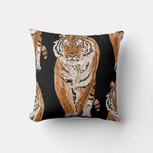 Coussin Croquis sur le tigre du Bengale : Poster de animal