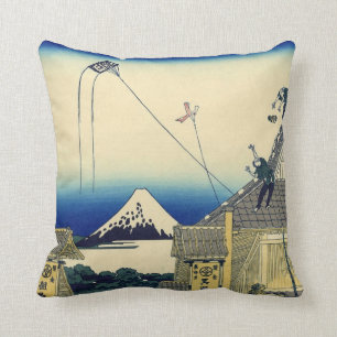Coussin Croquis vintage de la boutique Mitsui Mont Fuji
