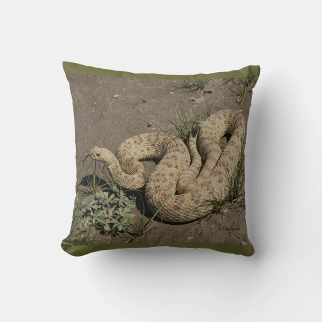 Coussin Crotale des prairies R6 (Recto)