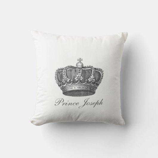Coussin Crown Your Text du Roi (Recto)