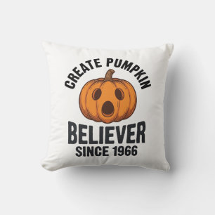Coussin Croyant à la citrouille depuis 1966 Halloween vint
