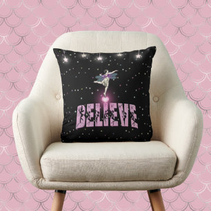 Coussin Croyez Fairy Heart et Star Magical Inspirational