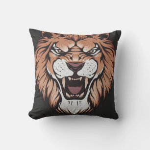 Coussin Croyez la motivation du lion rugissant