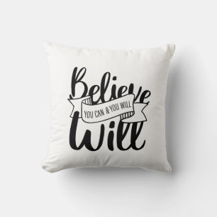 Coussin Croyez que vous pouvez et que vous allez Gospel Gr