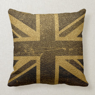 Coussin Cru #2 de drapeau du Royaume-Uni