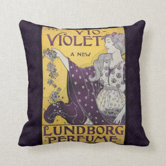 Coussin Cru carreau de "es Violette"