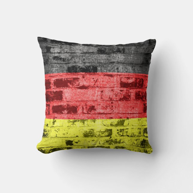 Coussin Cru de drapeau de l'Allemagne (Recto)