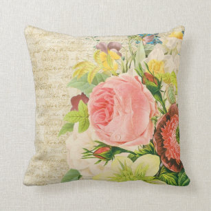 Coussin Cru floral