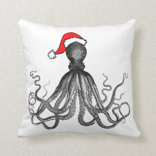 Coussin Cru nautique Kraken de poulpe de Steampunk de