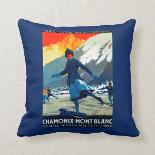 Coussin Cru PosterEurope de Chamonix-Mont Blanc