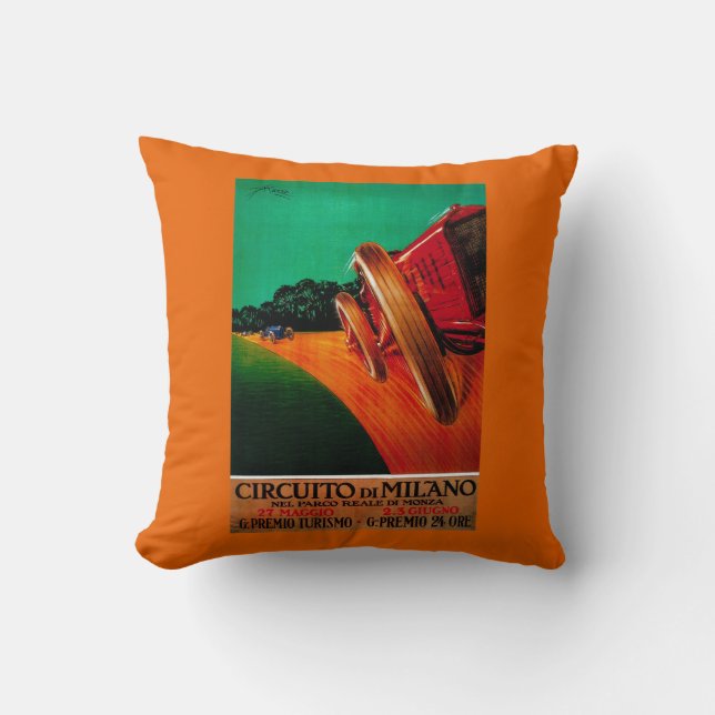 Coussin Cru PosterEurope de Milan de Di de Circuito (Recto)