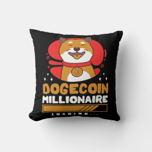 Coussin Crypto DogeCoin Millionnaire Chargement