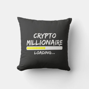 Coussin Crypto Millionaire Chargement Bitcoin
