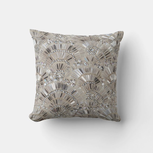 Coussin Crystals Throw Pillow (Recto)