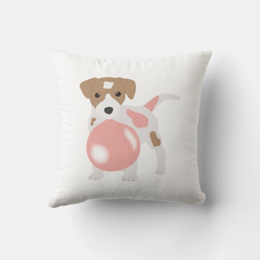 Coussin Cube Bubble Gum Chien Chien Chiot Poussant Bubble (Verso)
