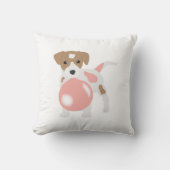 Coussin Cube Bubble Gum Chien Chien Chiot Poussant Bubble (Recto)