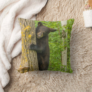 Coussin Cube d'ours noir Minnesota