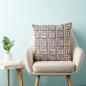 Coussin Cube pastel avec rayures répétées (Chaise)