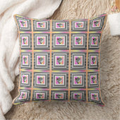 Coussin Cube pastel avec rayures répétées (Couverture)