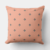 Coussin Cube Pyramide Répéter Pêche (Recto)