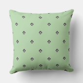 Coussin Cube Pyramide Répétition Vert Menthe (Verso)
