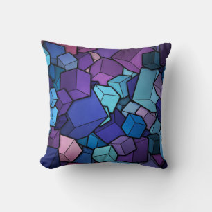 Coussin Cubes Abstraits