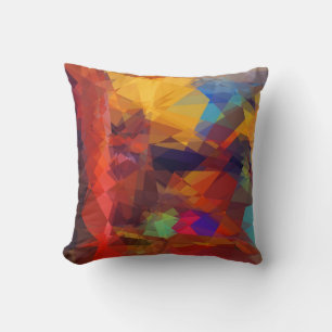 Coussin Cubisme art Abstrait   Motif géométrique moderne 2