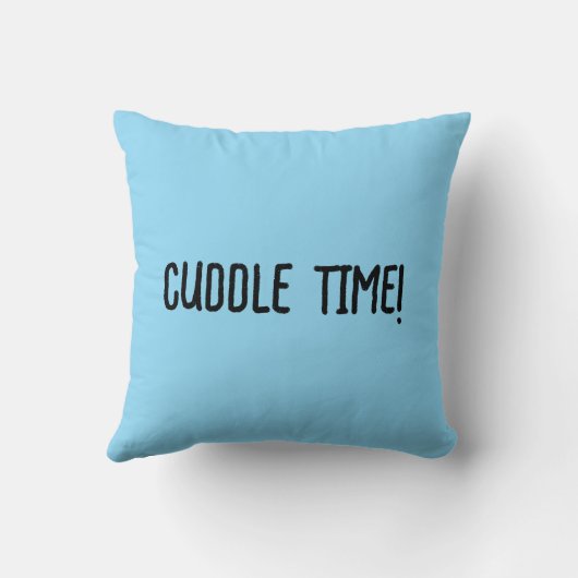 Coussin Cuddle Time! Cute Cartoon Teddy Bear Throw Pillow  (Verso)