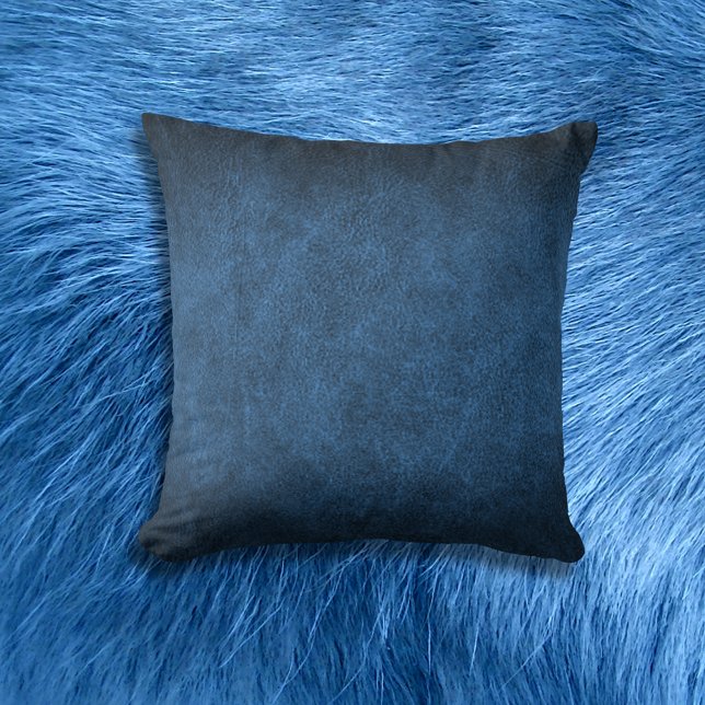 Coussin Cuir bleu Faux (Créateur téléchargé)