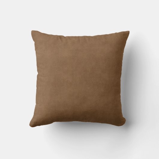 Coussin Cuir Brown élégant (Verso)