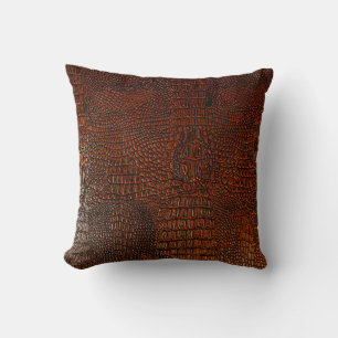 Coussin cuir Brown textureleather, abstrait, antique, , ba