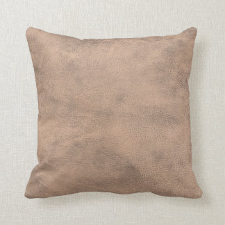 Coussin Cuir crème de peau de vache de Faux