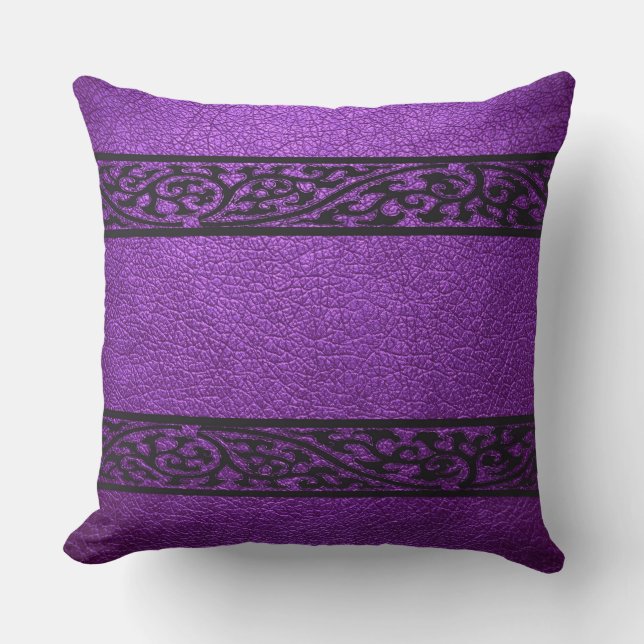 Coussin Cuir pourpre (Recto)
