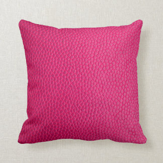 Coussin Cuir rose peau texture cuir