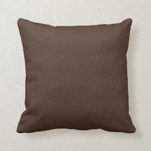 Coussin Cuir texturisé Brown