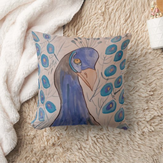 Coussin Cuisine bleu Peacock (Couverture)