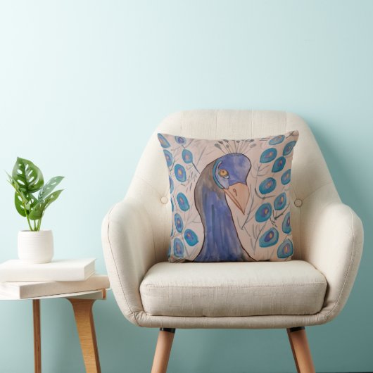 Coussin Cuisine bleu Peacock (Chaise)