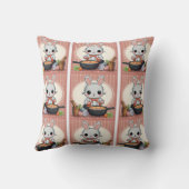 Coussin Cuisine Bunny mignonne Imprimer (Verso)