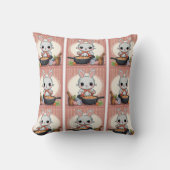 Coussin Cuisine Bunny mignonne Imprimer (Recto)