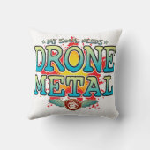 Coussin Cuisine d'âme en métal de drone (Verso)