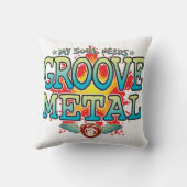 Coussin Cuisine d'âme métallique Groove (Verso)