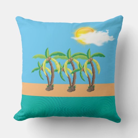 Coussin Cuisine de l'île tropicale (Recto)