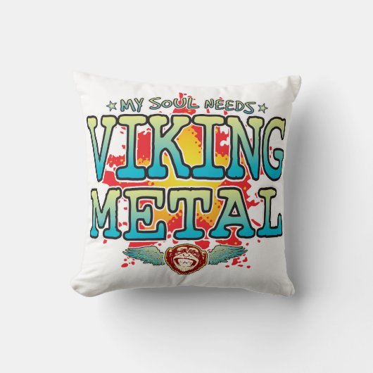 Coussin Cuisine en métal viking (Recto)
