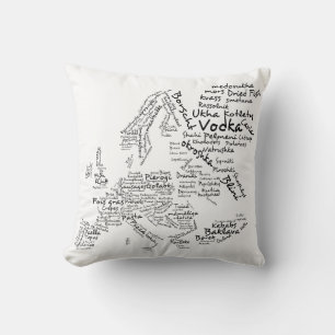 Coussin Cuisine européenne gastronomique Carte