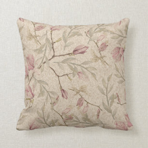 Coussin Cuisine florale rose délicate