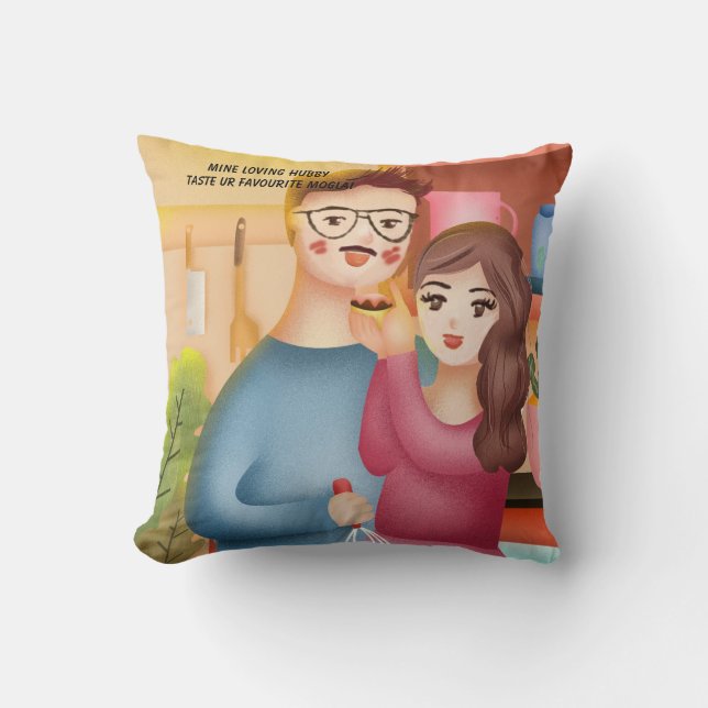 Coussin Cuisine indienne Snacks pour la Saint Valentin hub (Recto)